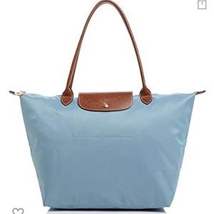 Authentic Blue Longchamp Le Pilage Tote Bag